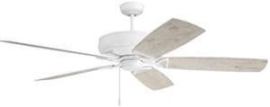 CRAFTMADE SAP62MWW5 62" Ceiling Fan with Blades