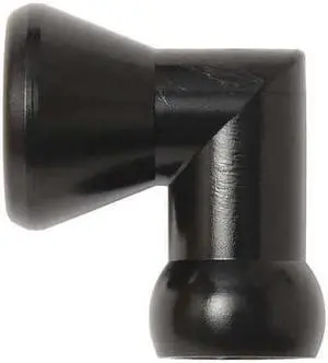 LOC-LINE 49435-BLK Elbow,Black,1/4",PK20