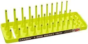 HANSEN GLOBAL 14073 Fractional Three Row Socket Tray for 1/4" Drive Sockets, HANSEN GLOBAL 14073 Fractional Three Row Socket Tray for 1/4" Drive Sockets,