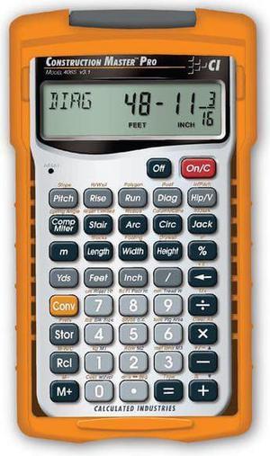 CALCULATED INDUSTRIES 4065 Construction Calculator,Pro,5 5/8x3 In
