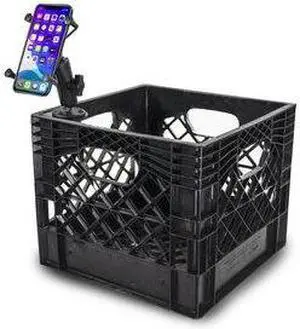 AUTOEXEC AECRATE-09 Milk Crate Vehicle and Mobile Office Work Station with
