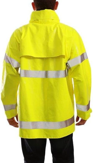 TINGLEY J53122.5X.01 Rain Jacket, PVC, Class 3 R, Green/Yellow, 5XL TINGLEY J53122.5X.01 Rain Jacket, PVC, Class 3 R, Green/Yellow, 5XL