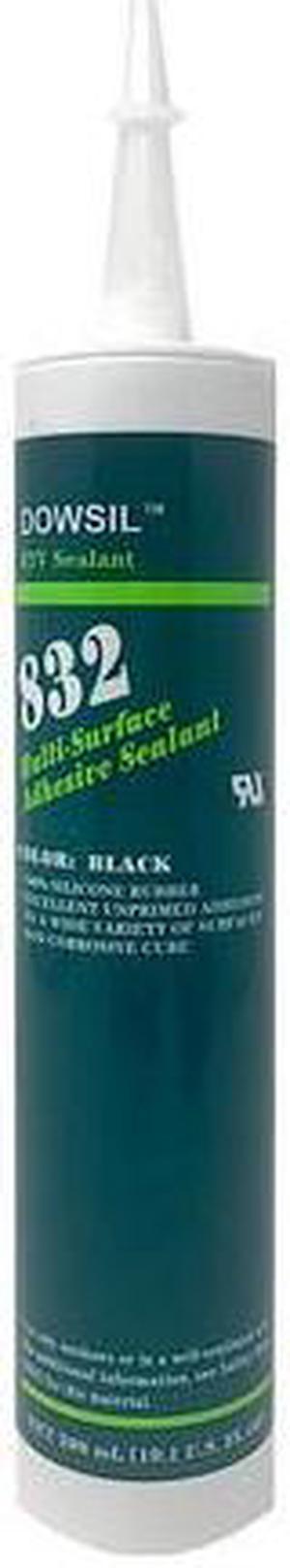 Dow DOWSIL 832 Multi-Surface Adhesive Sealant Silicone Black 300 ml Cartridge