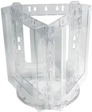 AZAR DISPLAYS 252320 Three-Pocket Revolving Letter Brochure Holder