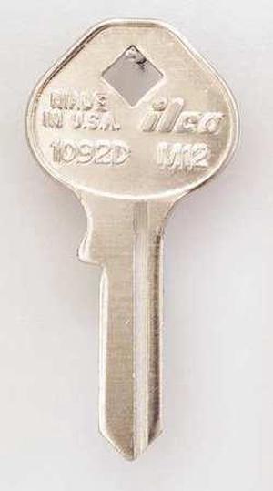KABA ILCO 1092D-M12 Key Blank,Brass,Type M12,5 Pin,PK10