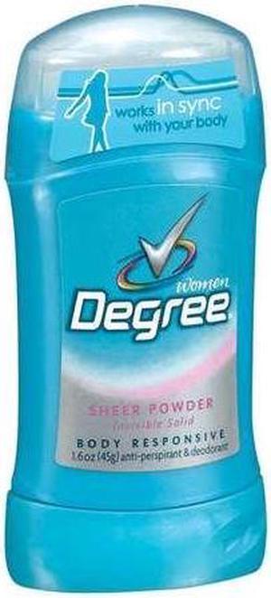 DEGREE 25150 Degree Deodorant Invisible Solid Sportsheer Powder 1.6 oz., PK12