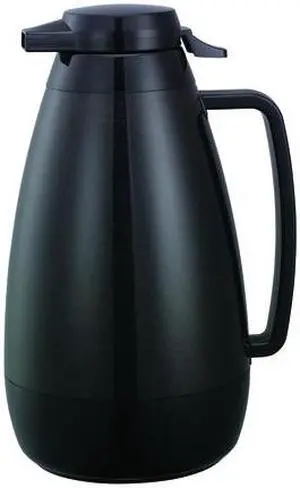 SERVICE IDEAS PB421BL Thermo-Serv Push Button Server, 2L, Plastic, Black