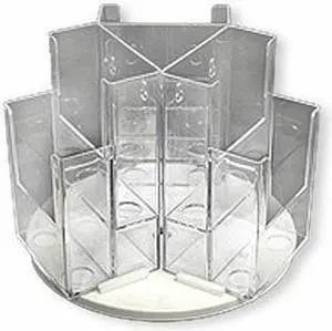 AZAR DISPLAYS 252806 Six-Pocket Two-Tier Revolving Trifold Brochure Holder
