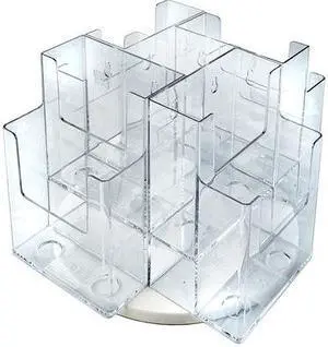 Azar Trifold 12"W Revolving Display Clear Each (252805)