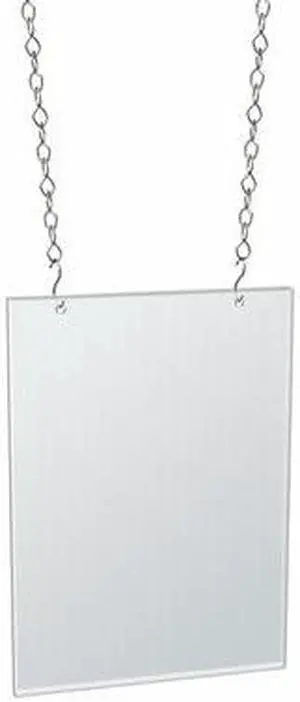 AZAR DISPLAYS 172715 8.5"W x 11"H Hanging Poster Frame, PK4