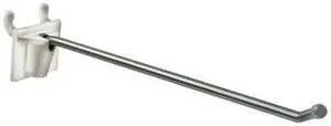 AZAR DISPLAYS 701208 2-Piece 8" Metal Wire Hook Plastic Attached Back: 0.187"