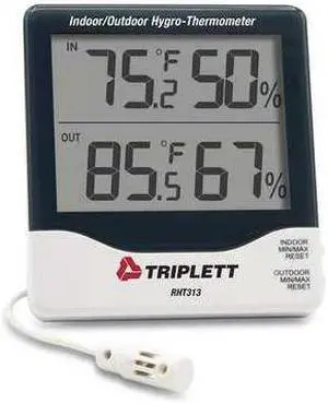 TRIPLETT RHT313 Relative Humidity/Temperature Indicator