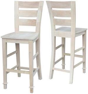 INTERNATIONAL CONCEPTS S-293 Tuscany Bar Height Stool, 30" Seat Height,