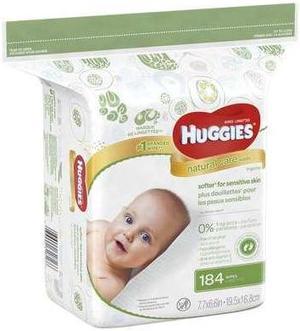 HUGGIES 31816 Huggies Baby Wipes Natural Care Fragrance Free Refill 184 Count