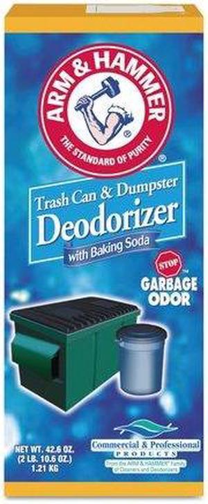 ARM & HAMMER 33200-84116 Trash Can & Dumpster Deodorizer w/Baking Soda, Powder,
