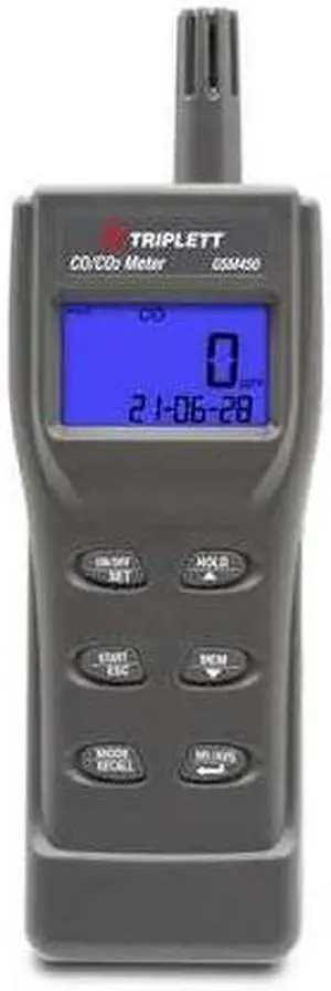 TRIPLETT GSM450 CO Meter, -4 F to 140 F, LCD