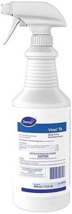 DIVERSEY 04743 Disinfectant Cleaner, Trigger Spray Bottle, Lemon, 12 PK