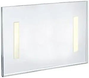 AZAR DISPLAYS 122022 Self Adhesive Clear Acrylic Wall Sign Holder Frame 11" W x