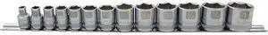 DYNAMIC D010000 Tools 3/8" Drive 13 Piece 6 Point, Standard SAE Socket Set,