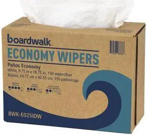 BOARDWALK BWKE025IDW Scrim Wipers, 4-Ply, White, 9 3/4 x 16 3/4, PK900