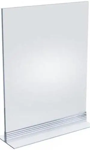 AZAR DISPLAYS 102714-10PK 8.5" x 11" Vertical/Horizontal W/ T-strip Holder, PK10