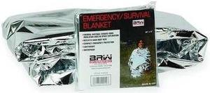HONEYWELL 80264RB Emergency Blanket,Silver,52 In. x 84 In.