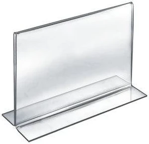 AZAR DISPLAYS 152715 11"W x 8.5"H Double-Foot Two Sided Sign Holder, PK10 AZAR DISPLAYS 152715 11"W x 8.5"H Double-Foot Two Sided Sign Holder, PK10