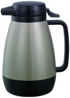 SERVICE IDEAS PB501MG Thermo-Serv Push Button Server, 20 oz., Plastic, Gray