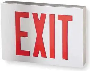 LITHONIA LIGHTING LE S W 1 R  EL N ACUITY LITHONIA Cast Aluminum LED Exit Sign/