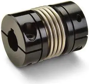 RULAND MBCK33-14-10-A Keyed Clamp Bellows Cplg, Bores 14x10mm, OD 33.3mm, L