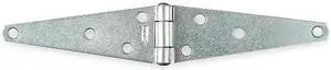 ZORO SELECT 1RCK3 Strap Hinge, Steel, Full Surface Mounting, 5 in Leaf W x 1