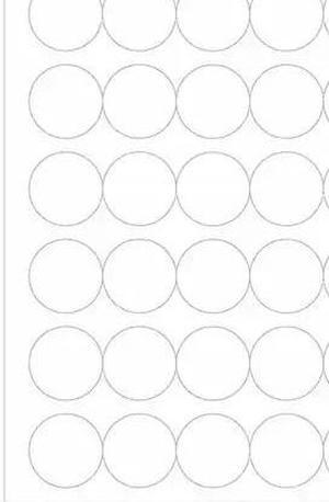 TAPE LOGIC LL301 Tape Logic® Glossy White Circle Laser Labels, 1 1/2", Glossy