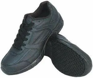 GENUINE GRIP 1010-10.5W Men's Men's Jogger Shoe, 10.5 W, Leather, Black