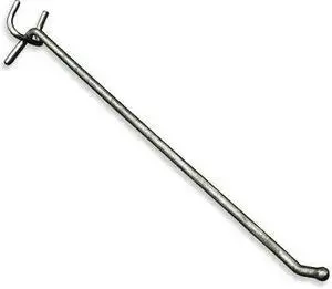 AZAR DISPLAYS 700812-50PK 12" Metal Wire Hook: 0.187" Dia., PK50