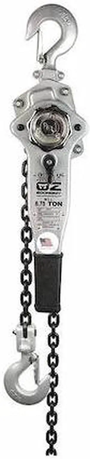 OZ LIFTING PRODUCTS OZIND075-5LH Lever Hoist,1500 lb.,5ft. Load Chain, 1500 lb.