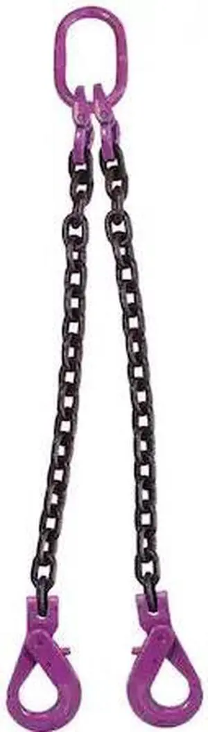 US CARGO CONTROL 12G100DOSL-8 1/2" x 8' - 2 Leg Chain Sling w/ Self-Locking