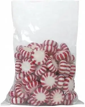 PARTNERS BRAND PB419 Flat Poly Bags, 5" x 28", 2 mil, Clear, 1000 PK