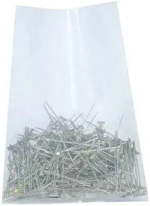 PARTNERS BRAND PB1205 Flat Poly Bags, 12" x 16", 4 mil, Clear, 500 PK