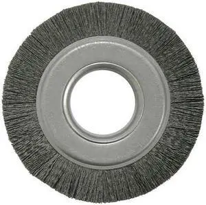 WEILER 86181 Burr-Rx 6" Crimped Filament Wheel Brush .035/80CG Fill 2" Arbor