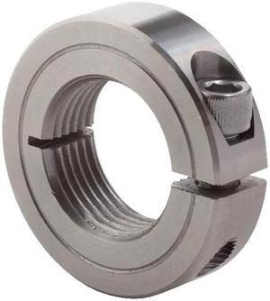CLIMAX METAL PRODUCTS ISTC-087-09-S 7/8"-09 ID Split Threaded Collar, Ss