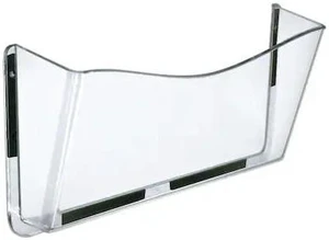 AZAR DISPLAYS 250045 Clear Single Pocket Wall File w/ Magnetic Tape, PK4 AZAR DISPLAYS 250045 Clear Single Pocket Wall File w/ Magnetic Tape, PK4