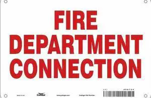 CONDOR 469T54 Safety Sign,10" W,7" H,0.032" Thickness