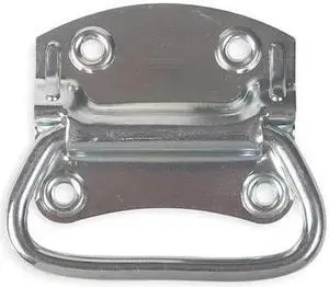 ZORO SELECT 1WAG1 Chest Handle, Steel, 4 3/4 In L, Zinc, Unthr. Through Holes