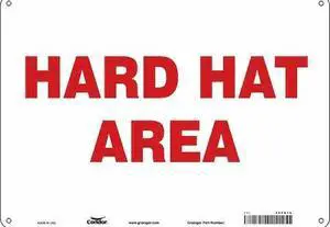 CONDOR 466K10 Safety Sign, 10 in Height, 14 in Width, Aluminum, Horizontal