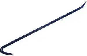 GRAY TOOLS WB36 Goose Neck Wrecking Bar, 3/4" Shank X 36" Long, Royal Blue Paint
