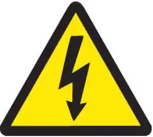 BRADY 60213 Warning Label,4 In. H,4 In. W,PK10