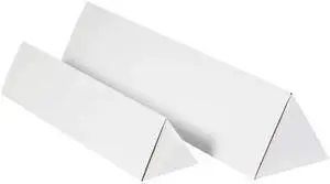 PARTNERS BRAND MTM236 Triangle Mailing Tubes, 2" x 36 1/4", White, 50/Bundle