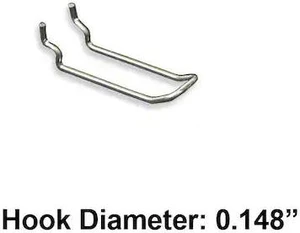 AZAR DISPLAYS 701130-50PK 3" Metal Wire Loop Hook: 0.148" Dia., PK50 AZAR DISPLAYS 701130-50PK 3" Metal Wire Loop Hook: 0.148" Dia., PK50