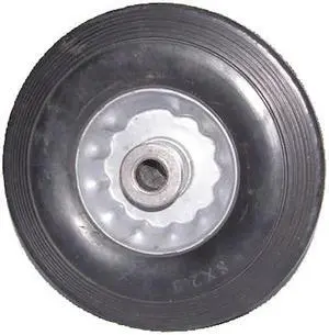 ZORO SELECT 1NWY9 Solid Rubber Wheel,8 in.,350 lb.