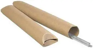 PARTNERS BRAND S3042K Crimped End Mailing Tubes, 3" x 42", Kraft, PK24